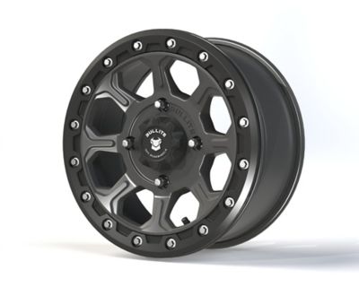 BULLITE [BT-03] 14 x 7.0 / 4 x 156 - Gunmetal Gray rim, Satin Black beadlock