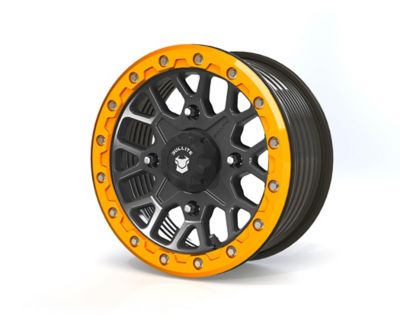 BULLITE BT-05 14 x 7.0 / 4 x 156 - Satin Black Rim, Aerospace Orange Beadlock