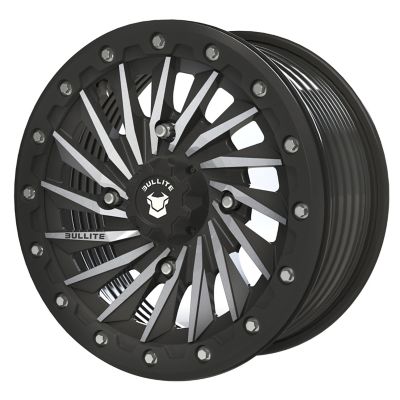 BULLITE [BT-08] 15 x 7.0 / 4 x 156 - Satin Black rim, Satin Black beadlock