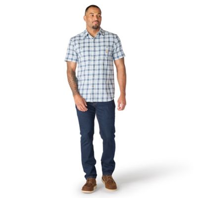 Image showing  Men's Bozeman Relaxed Short-Sleeve Plaid Shirt