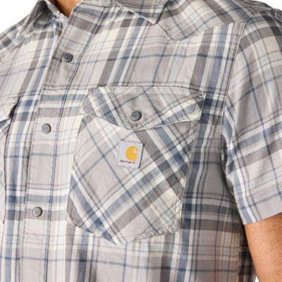 Image showing 6 th Carhartt Montana Bozeman Relaxed SS Plaid Shirt
