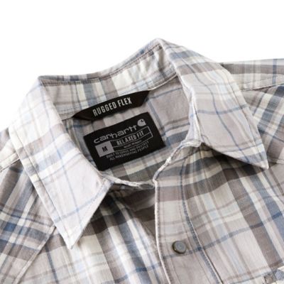 Image showing 7 th Carhartt Montana Bozeman Relaxed SS Plaid Shirt