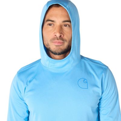 Image showing 5 th Carhartt Men's Force Sun Defender Lightweight Logo Graphic Long-Sleeve Hooded T-Shirt