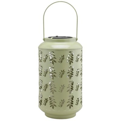 Image showing  11 in. Solar Cutout Lantern