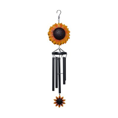 Red Shed 31.5 in. Metal Flower Windchime