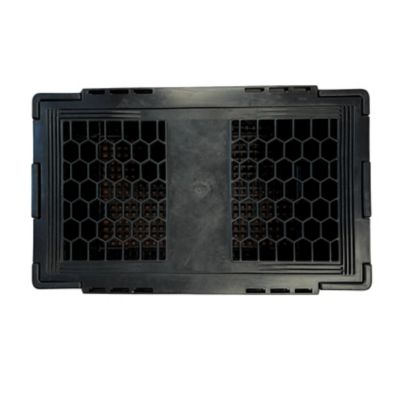 Image showing  Heavy-Duty Black Milk Crates for Storage, Organization, & More - Versatile & Durable, Stackable