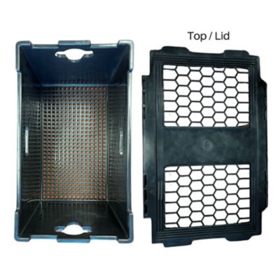 Image showing 7 th CrateMate Heavy-Duty Black Milk Crates for Storage, Organization, & More - Versatile & Durable, Stackable
