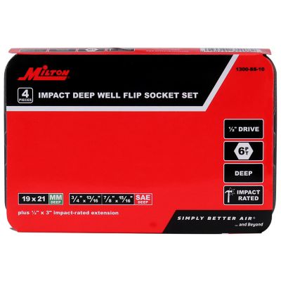 Image showing  1/2-Inch Drive Deep Thin Wall Flip Socket Set