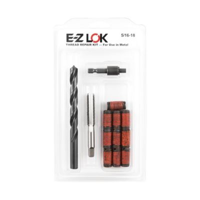 E-Z LOK Thread Repair Kit for Metal - Standard Wall - 5/16-18 x 1/2-13 x 1.00 in. Length