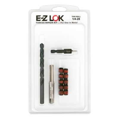 E-Z LOK Thread Repair Kit for Metal - Thin Wall - 1/4-28 x 3/8-16