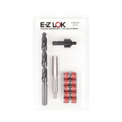 E-Z LOK Thread Repair Kit for Metal - Stainless Steel - Standard Wall - 3/8-16 x 9/16-12