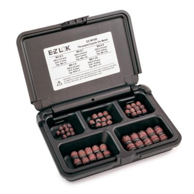 E-Z LOK Threaded Insert Assortment Kit for Metal - Carbon Steel - M3 to M8