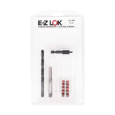 E-Z LOK Thread Repair Kit for Metal - Thin Wall - Stainless Steel - 8-32 x 1/4-28