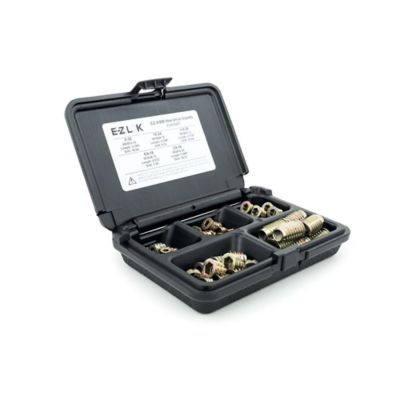 E-Z LOK Threaded Insert Assortment Kit for Soft Wood - Flanged - 8-32 to 3/8-16