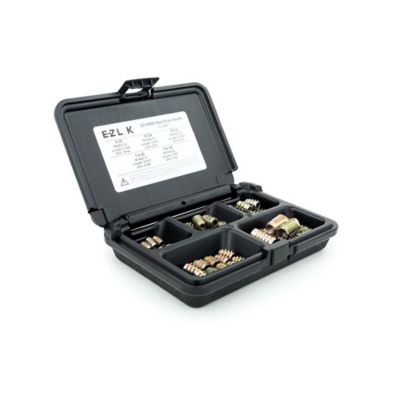 E-Z LOK Threaded Insert Assortment Kit for Soft Wood - Flush - 8-32 to 5/16-18