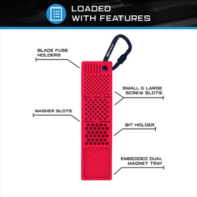 Image showing  Bitster 2.0 Red Magnetic Sillicone Bit and Fastener Organizer