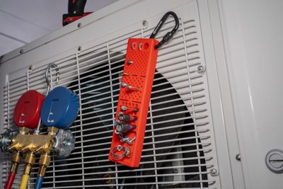 Image showing 5 th Boltster Bitster 2.0 Red Magnetic Sillicone Bit and Fastener Organizer