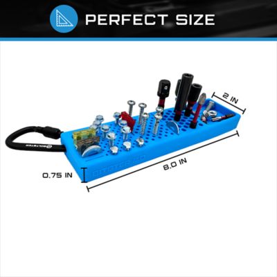 Image showing  Bitster 2.0 Blue Magnetic Silicone Bit and Fastener Organizer