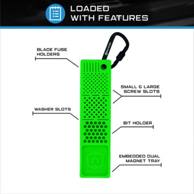 Image showing  Bitster 2.0 Green Magnetic Silicone Bit and Fastener Organizer