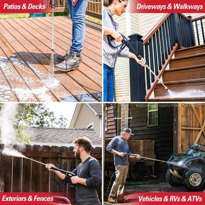 Image showing  3500 PSI at 2.5 GPM 196cc Engine with AX300 Pro Pump and 15 in. Scrubber Cold Water Gas Pressure Washer