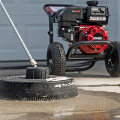 Image showing 8 th SIMPSON 3500 PSI at 2.5 GPM 196cc Engine with AX300 Pro Pump and 15 in. Scrubber Cold Water Gas Pressure Washer