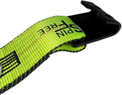 Image showing  3 in. x 30 ft. SPIN FREE Long Handle Ratchet Strap with Flat Hooks - 1 Pack