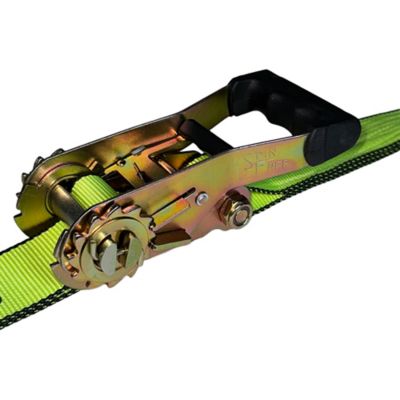Image showing  1 - 1/2 in. x 20 ft. Spin Free Ratchet Strap with Grip Handle 2,000 lb., 1 pk.