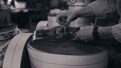 Image showing  1 - 1/2 in. x 20 ft. Spin Free Ratchet Strap with Grip Handle 2,000 lb., 1 pk.