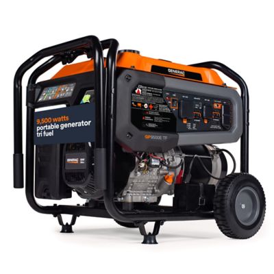 Generac 9500 Watt Tri-Fuel Portable Generator 49 State