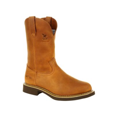 Georgia Boot Men s Farm and Ranch Round Toe Wellington Work Boots 10 in. 1 Pair 1053687 at Tractor Supply Co