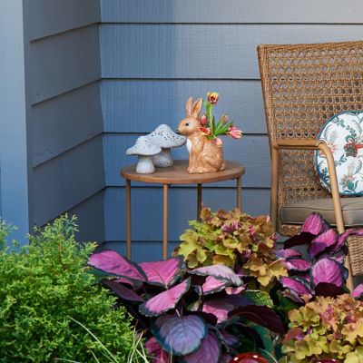 Image showing  Ceramic Mushroom Decoration, 6 in., White