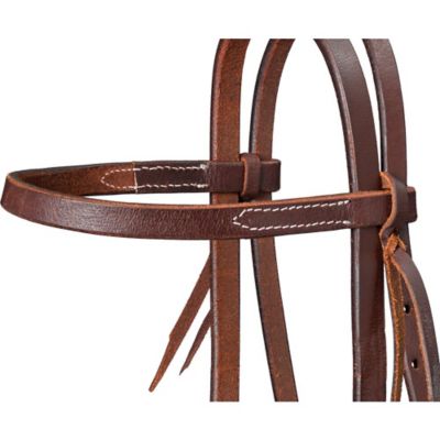 Image showing  Harness Leather Gag Headstall with Tie Ends