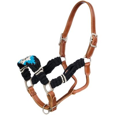 Tough1 Wool String Leather Halter