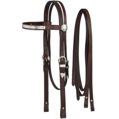 Tough1 Draft Horse Show Headstall with Reins