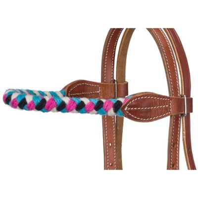 Image showing  Wool String Browband Headstall