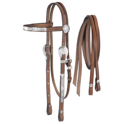 Image showing  McCoy Browband Headstall with Reins