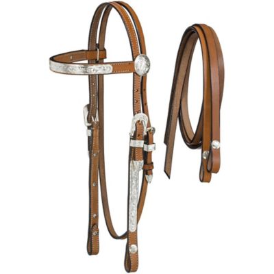 Image showing  McCoy Browband Headstall with Reins