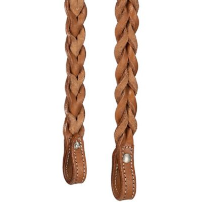 Image showing  Braided Leather Brow Headstall