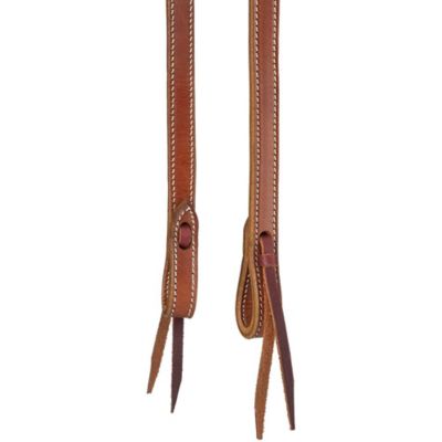 Image showing 1 th Tough1 Plain Leather Browband Headstall