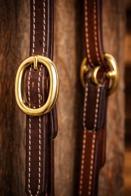 Image showing  Double Stitched Harness Leather Ear Headstall