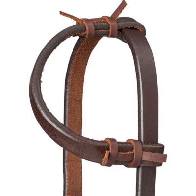 Image showing  Harness Leather Gag Single Ear Headstall with Tie Ends