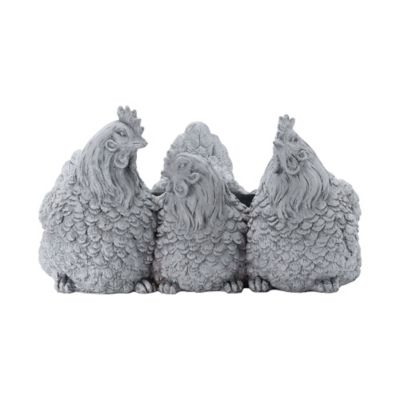 Red Shed Chicken Resin Planter, 17.72 in.