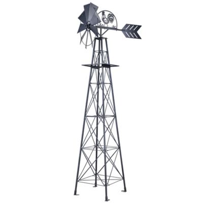 Red Shed 10 ft. Windmill, Black