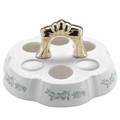 Red Shed 7.2 in. Ceramic Egg Holder