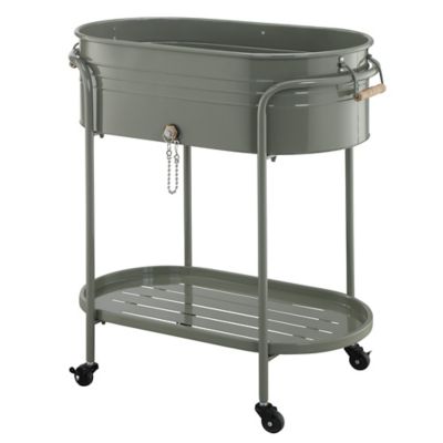 Image showing  28.15 in. Ice Bucket Stand with Bottle Opener