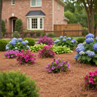 Image showing 8 th USA Pinestraw Pallet of 3000 sq.ft Long Needle Pine Straw Mulch