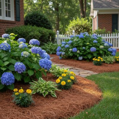 Image showing 6 th USA Pinestraw Box of 300 sq. ft. Long Needle Pine Straw Mulch