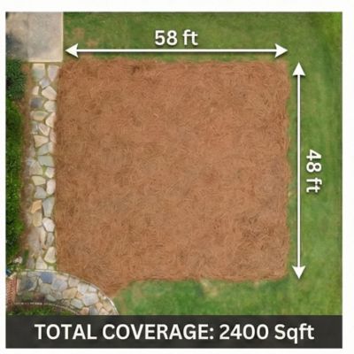 Image showing 5 th USA Pinestraw Pallet of 2200 sq. ft. Long Needle Pine Straw Mulch