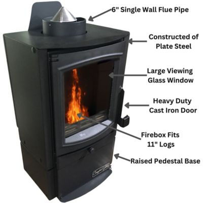 Image showing  700 sq. ft. Mighty Mini Wood Stove, CGWS750