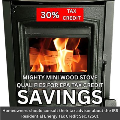 Image showing 7 th Comfort Glow 700 sq. ft. Mighty Mini Wood Stove, CGWS750